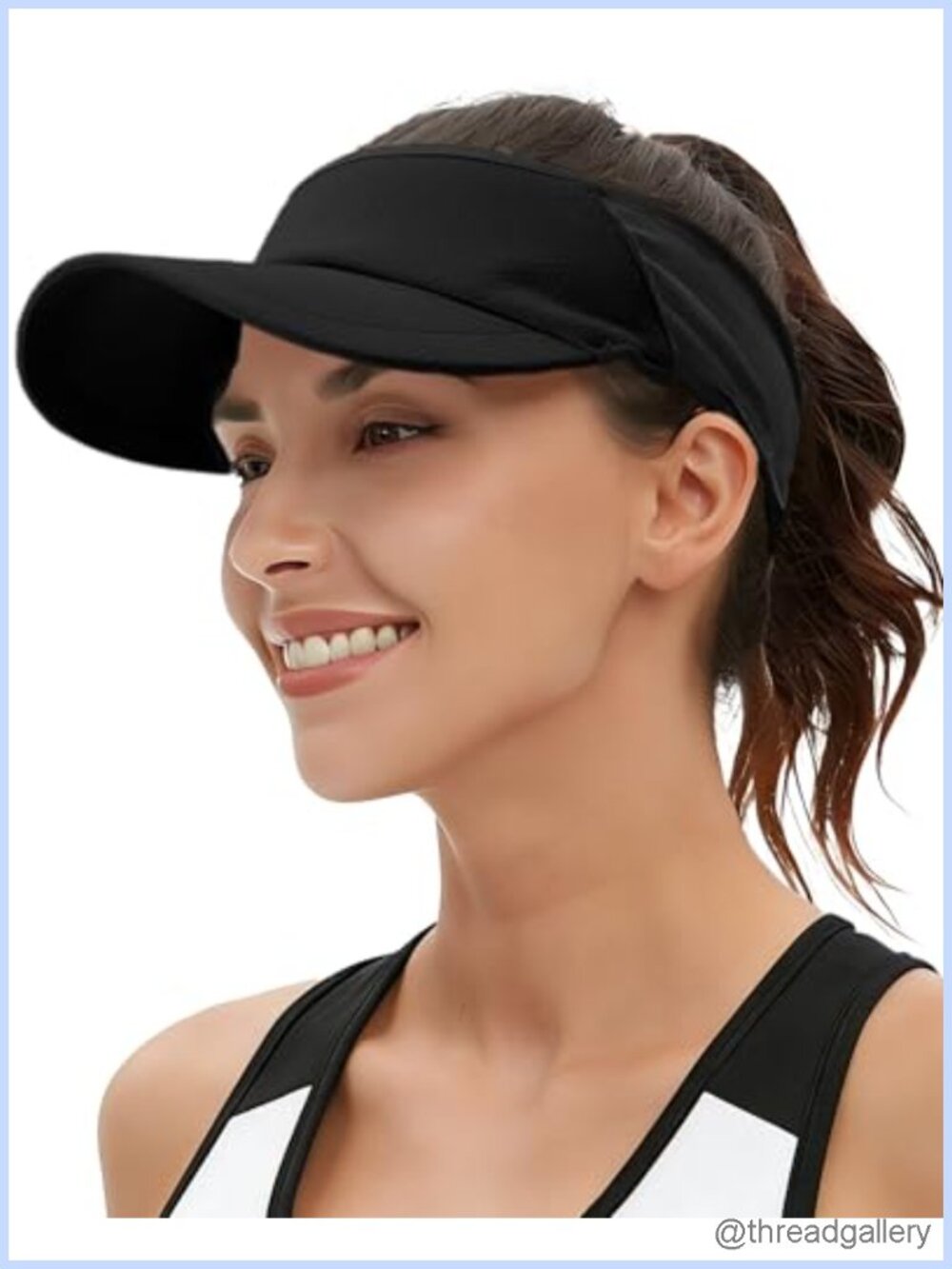 Lightweight Stretchy Sports Sun Visor Hat with UV Protection